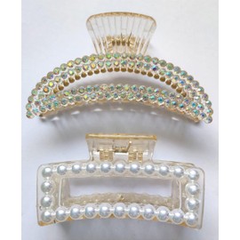 Hairpin/Hair Clip/Clutcher Claw for Girls & Women (Medium Size) Hair Claw Pack of 2 Pcs