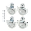 HOJLKLD 4 Pack Sliding Closet Door Hardware Set,Sliding Wardrobe Doo