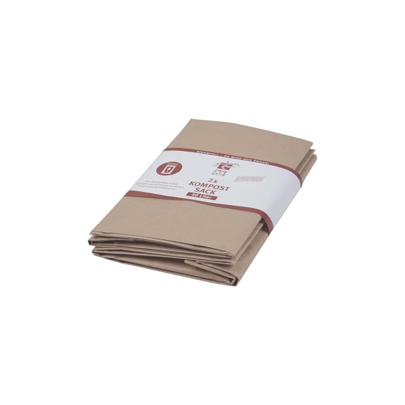 Compost Sack Organic Rubbish Bag Kraft Paper Wet Proof 60