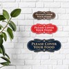 Signs ByLITA Designer Please Cover Your Food Sign (Red) -
