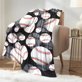 Rnmkertio Baseball Blanket Baseball Gifts for Boys Sport Baseball Throw Blanket Baseball Bedding Baseball Stuff Room Decor 50"x40"