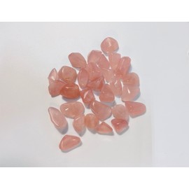 Ethically Sourced Healing Crystals Rose Quartz AA Grade Three Tumbled Stones and One 100% Silk Pouch (Rose Quartz)