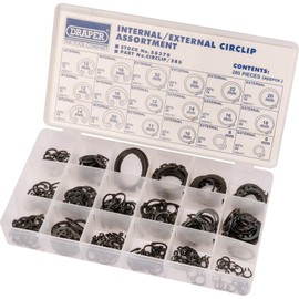 Draper 56379 Internal and External Circlip Assortment, 285 Pieces