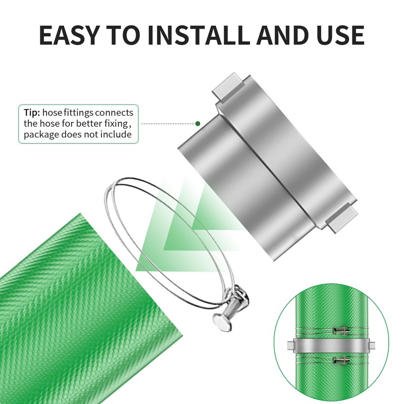 2" x 200' Pool Backwash Hose: Pool Drain Hose, Sump