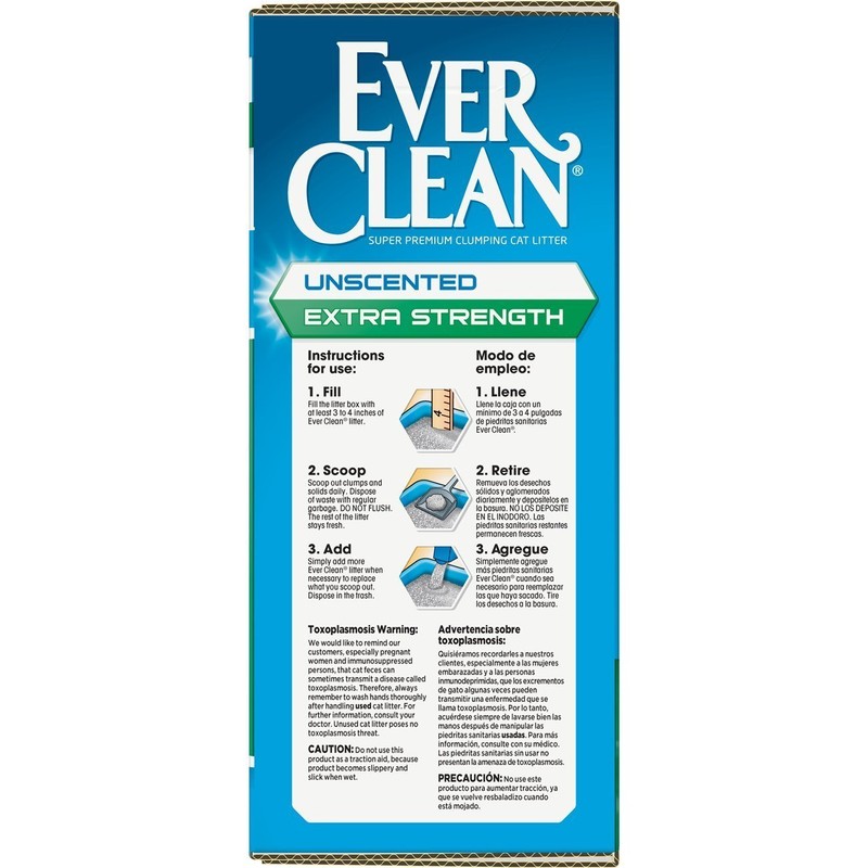 Ever Clean Extra Strength Clumping Cat Litter, Unscented, 25 Pounds