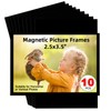 CHUNNIAO Magnetic Picture Frame 2.5X3.5,Black 10 Pieces,Wallet Size Photo Magnets