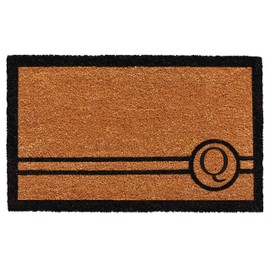 Calloway Mills 153072436Q Chelsea Monogram Doormat 2' x 3', Black