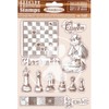 Stamperia International HD Rubber Stamp-Alice Checkmate, Various, 14 x 18