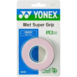 YONEX Wet Super Grip AC102, Pack of 3 [Overgrip]