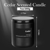 Scented Candles,Candles for Men,7oz Black Candles-Cedar Candles,Soy Candles for Home