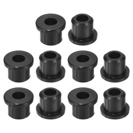 uxcell 38Pcs Rubber Grommets 8mm Drill Hole, 5mm ID Hole Top Hat Grommet Black Silicone Rubber Hole Plug Gasket for Wiring, Automotive