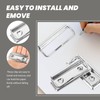 Healvian Pack of 10 Clip Fastener Metal Flat Metal Clip