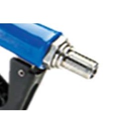 ArmorBlue Stainless Steel Automatic Shutoff Nozzle with Barbed Swivel | Built-in Position Hold Latch | Perfect for High and Low Volume Shops | Diesel Exhaust Fluid (DEF) | DEF Nozzle