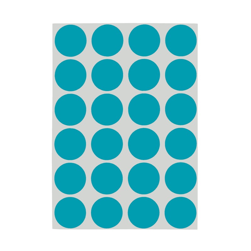 ChromaLabel 0.75 Inch Round Label Removable Color Code Dot Stickers,