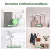 2 x improved curtain rod brackets, no drilling, curtain rod