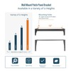 Tecmojo 4U Foldable Vertical Wall Mount Rack and Wall Mountable