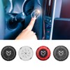 Car Start Stop Button Cover, Skull Pattern Car Metal Engine