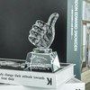 LONGWIN LONGWIN Gifts for Brother Adult Crystal Awards with Thumbs
