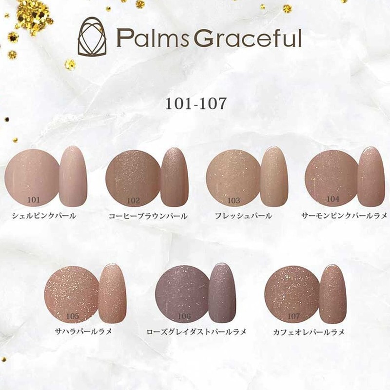 Palms Graceful Color Gel 3g 106 Rose Greydust Pearl Glitter