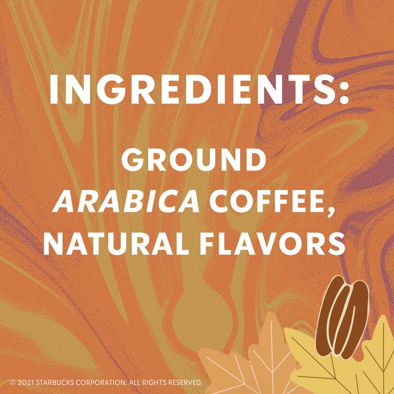 Starbucks Ground Coffee—Maple Pecan Flavored Coffee—100% Arabica—No Artificial Flavors—1 bag