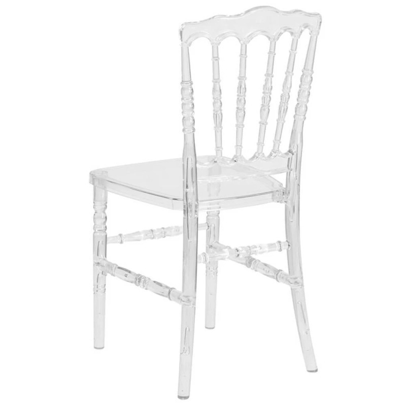 Flash Furniture Flash Elegance Napoleon Stacking Chair In Crystal Ice