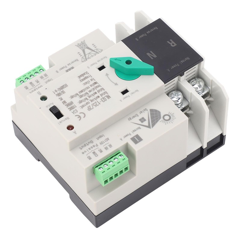 Power Automatic Transfer Switch 2P 110V 63A Mini ATS Generator