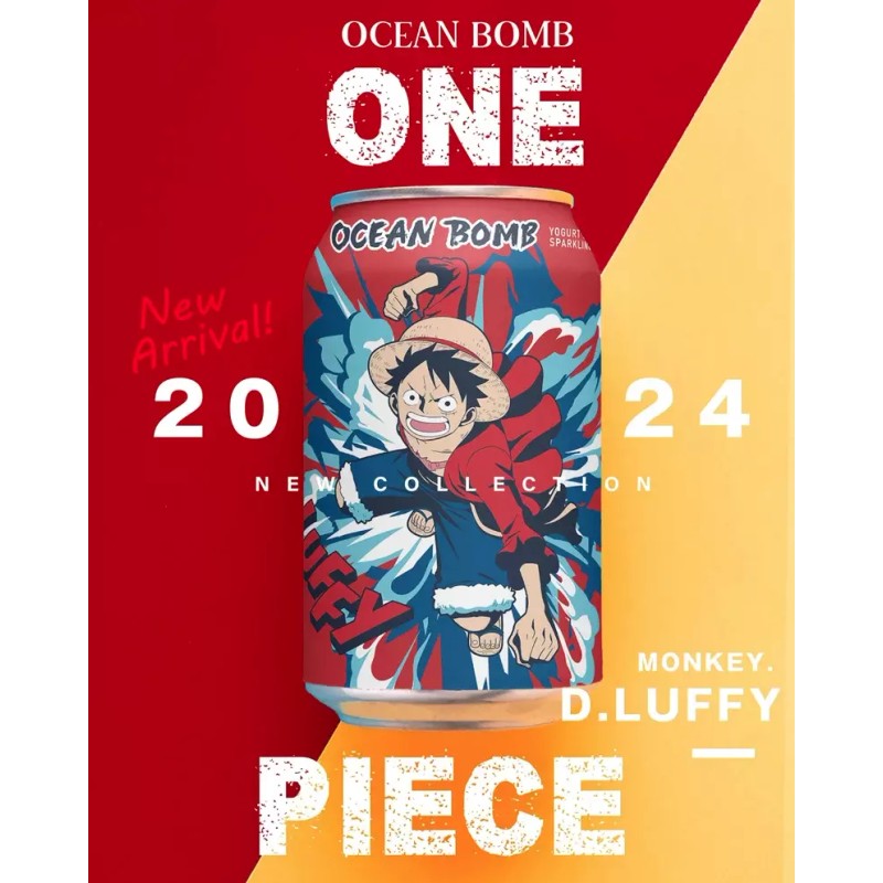 OCEAN BOMB NEW One Piece Anime Flavored Water Pack of