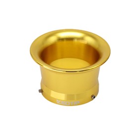 Velocity Stack Motorcycle Carburetor Air Filters Carb Funnel Trumpet 50/55/63mm Carburador Intake Wind Horn Cup CNC Aluminum Alloy for Honda Yamaha ATV Dirt Bike Quad ZSDTRP (50mm,gold,short)