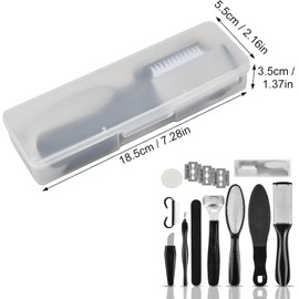11 Kit de Lima para Pies Juego de Herramientas Pedicura Profesional, para Cuidado Pies Eliminar Piel Muerta Durezas Durezas y Piel áspera Kit de Cuidado de Pies para Mujeres y Hombres
