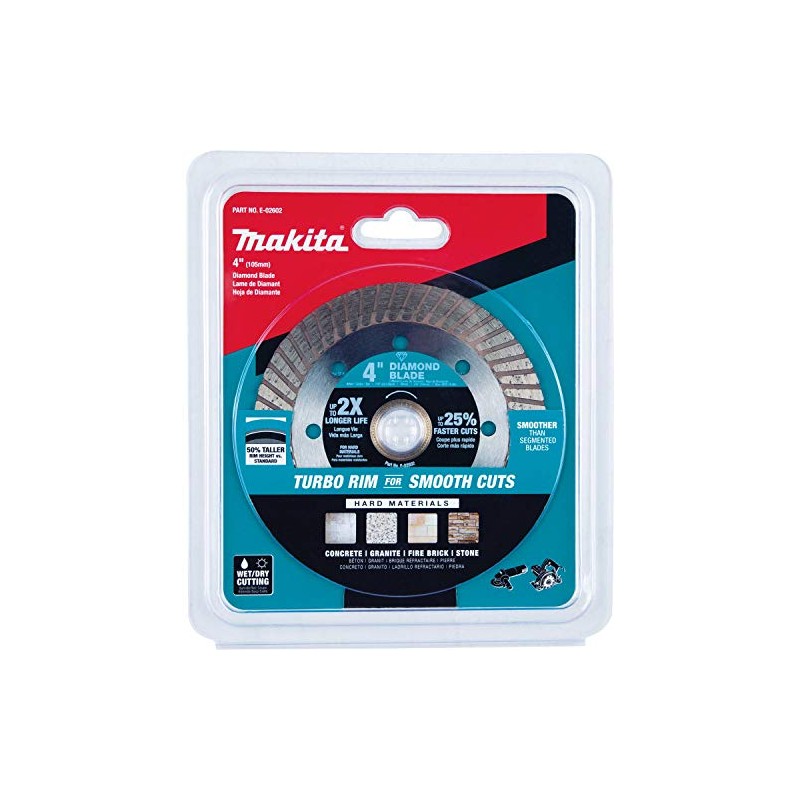 Makita E-02602 4" Diamond Blade, Turbo, Hard Material