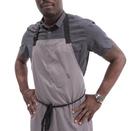 TILIT Supply Apron (Gray, One Size Fits All) | Premium Chef Apron with Pockets, Unisex Apron for Men and Women | Quality Design and Functionality