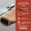 CONTEC Bicycle Grip Merge City Ergo Cork, D3 Tri-Component Rubber,