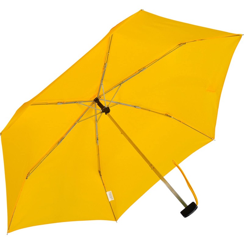 iX-brella Steel Flat Pocket Umbrella Super Flat Mini Umbrella, Gold
