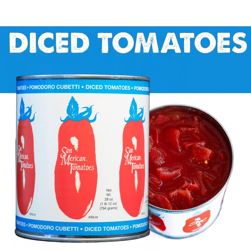 SMT SAN MERICAN TOMATO - Diced Tomatoes, 28 oz (Pack