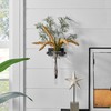 Danya B Decorative Wall Mount Amphora Glass Flower Vase on