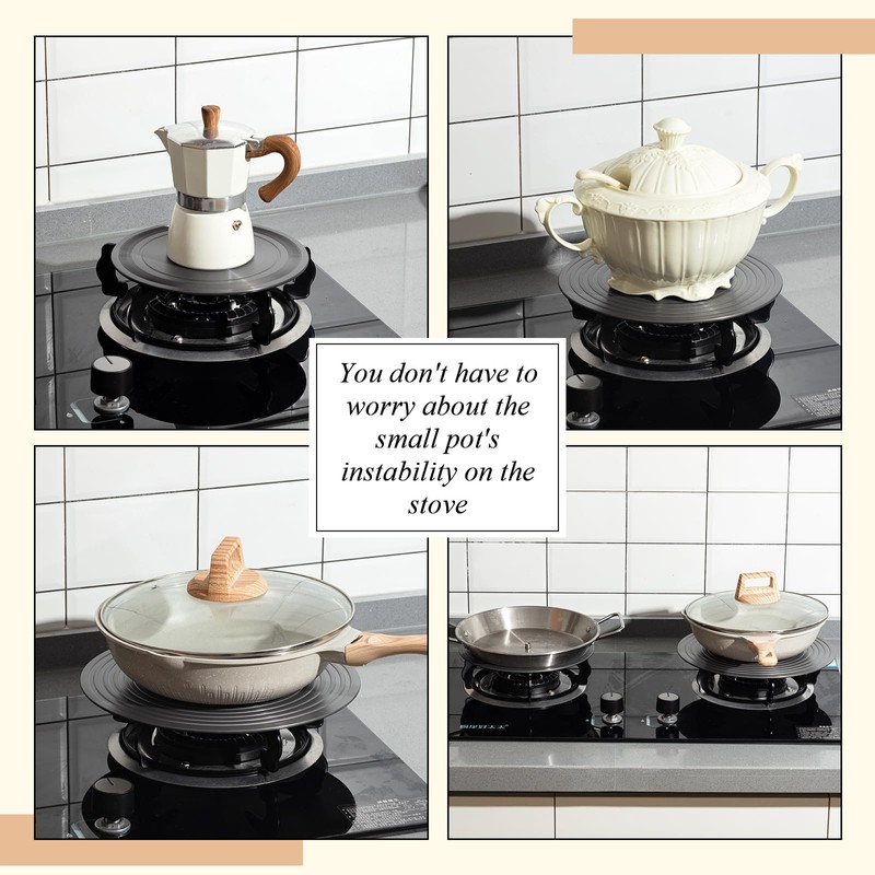 Tujoe 3 Pcs Heat Diffuser Set of 7.8/9.5/11''Round Induction Plate,