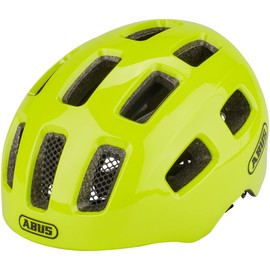 ABUS Youn-I 2.0 bike helmet - with light for children, teenagers and young adults - for girls and boys - yellow, size S