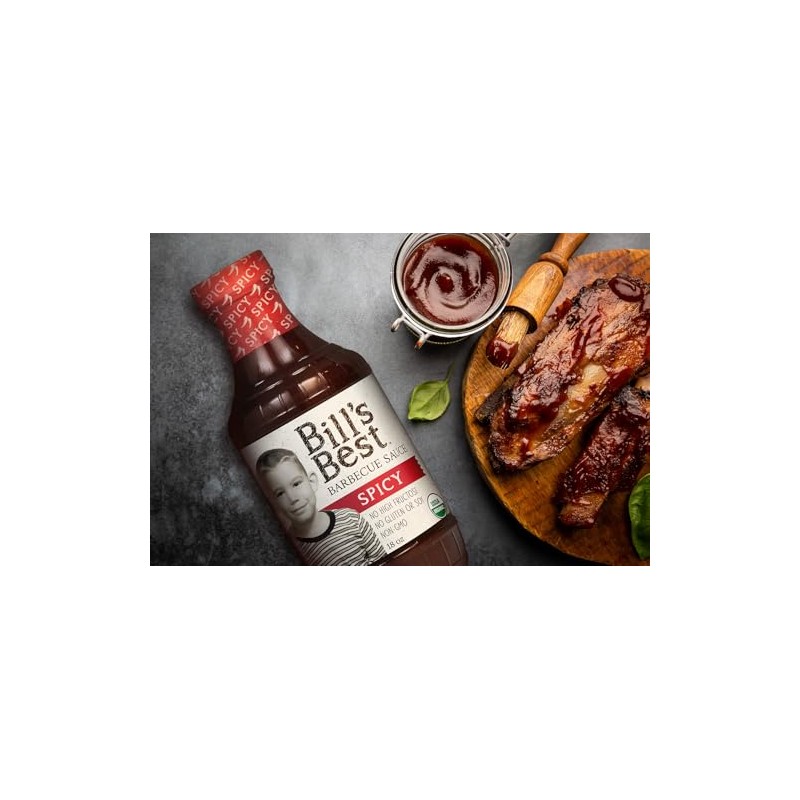 Bill's Best Organic BBQ Sauce 3 Pack - 18oz Each