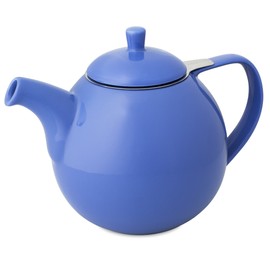 FORLIFE Curve Teapot with Infuser, 45-Ounce, Blue