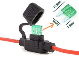Qiorange Set of 4 Inline Fuse Holder Car Truck Blade Fuse Holder Waterproof 12V/24V