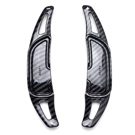 iJDMTOY Twill-Weave Carbon Fiber Pattern/Style Larger Paddle Shifter Extensions Compatible with Mercedes AMG ONLY (A45 C63 E53 E63 S63 CLA45 GLA45 GLB35 GLC43 GLC63 GLE63 G63 G65)