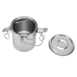 Cubo de lavado de pincel de pintura, limpiador de pincel de pintura para el colador práctico para fugas de acero inoxidable para arte acrílico de acuarela de acuarela