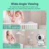 JouSecu Baby Camera Monitor with 30 Hours Battery Life, Pan-Tilt-Zoom