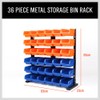 HORUSDY Storage Bins Parts Rack 36Pcs Bin Organizer Garage Plastic