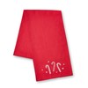 Catherine Lansfield Christmas Candy Cane Cotton Embroidered Cotton 32x220 cm