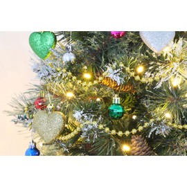 Christmas Concepts® Pack of 25-25mm Mini Christmas Tree Baubles - Shiny Disco Ball Baubles (Multi Coloured)