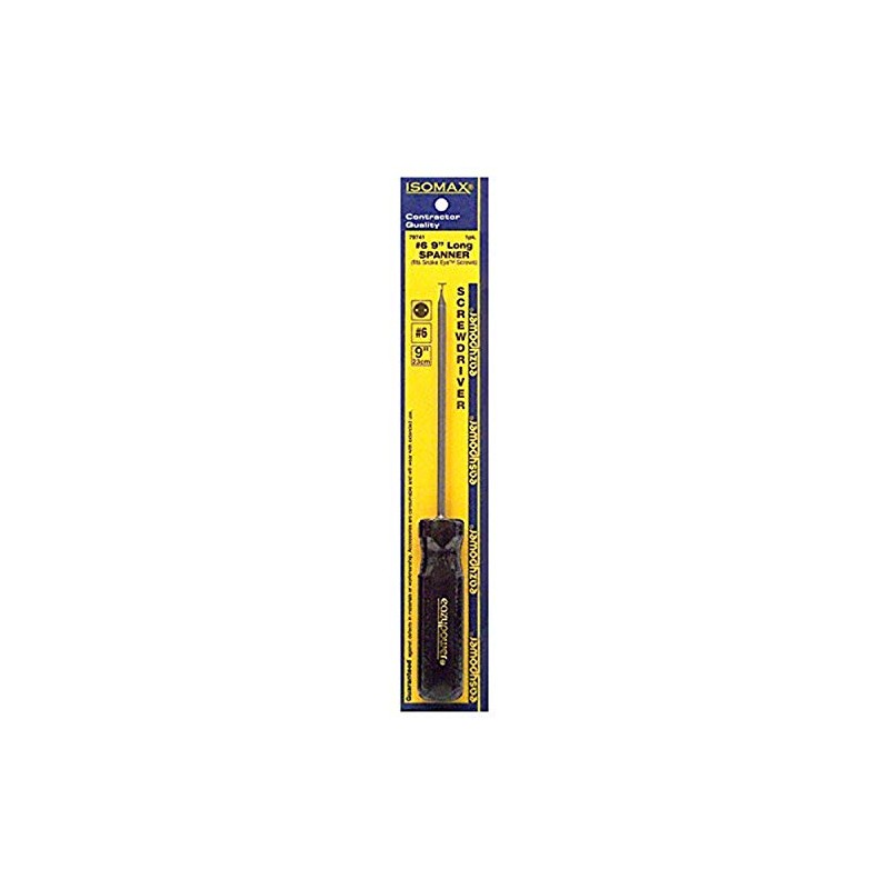 Eazypower 79741 1-Pack #6 Spanner Security Isomax 9-inch Screwdriver (fits