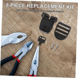 Sosoport 8pcs Hot Tub Cover Repair Kit Replacement Latches for Spa Covers Easy Installation Clips for Securing Hot Tub Locks Weather Conditions