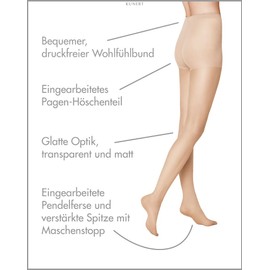 Kunert Women's Matt Fine Tights, Smooth and Soft, 20 Denier - Matt Fein 42-44