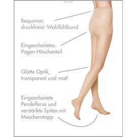 Kunert Women's Matt Fine Tights, Smooth and Soft, 20 Denier - Matt Fein 42-44